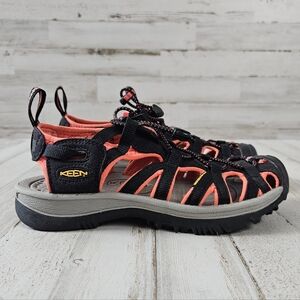 Keen Whisper Orange Black Womens Size 5.5 Outdoor Girpcore Water Hiking Sandals